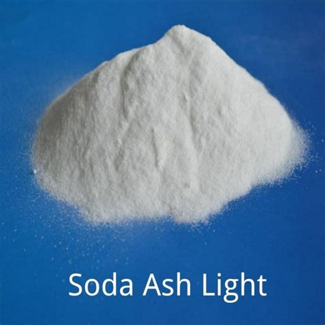 The difference between soda ash light and dense.